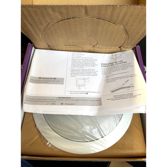 RadioShack 2-Way 5.25” Ceiling Speaker In-Wall/In-Ceiling Audio Easy Install NEW - Picture 2 of 11
